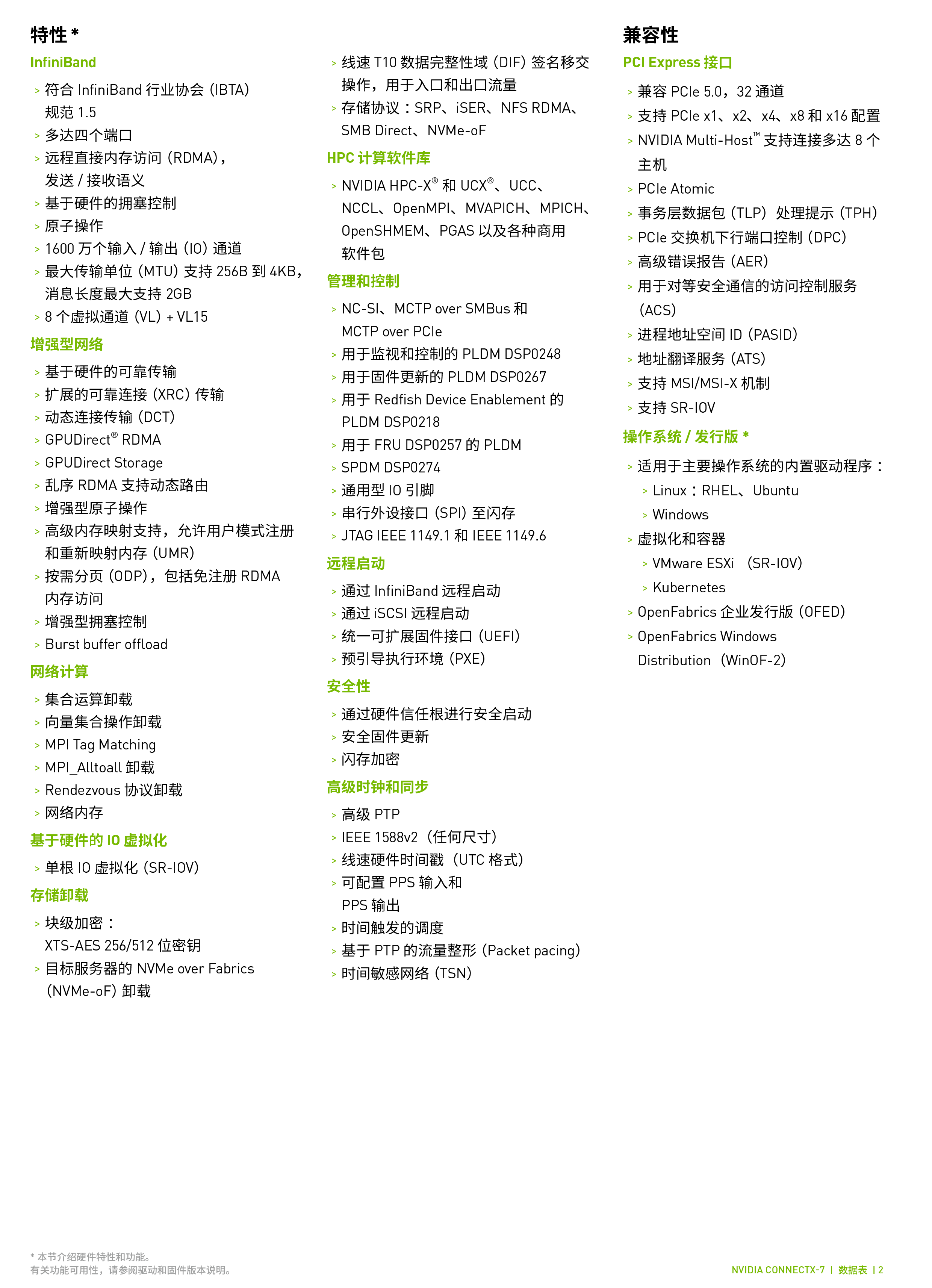 产品手册丨Connectx-7InfiniBand网卡-2